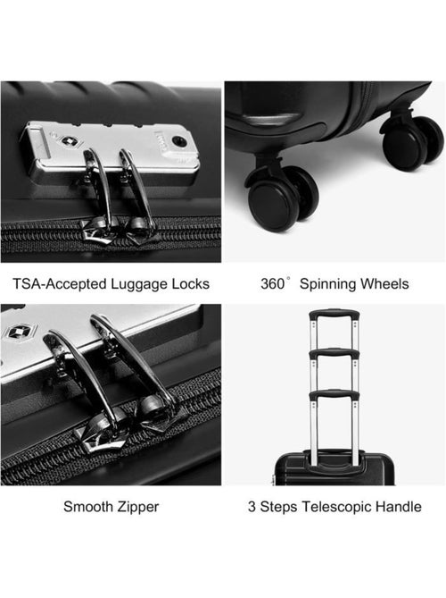 Set de 5 valises - 54/64/74.5 cm, 4 roues, serrure tsa - british traveller - Kiabi Set de 5 valises - 54/64/74.5 cm, 4 roues, serrure tsa - british traveller - Kiabi