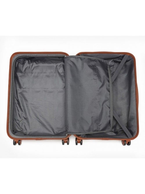 Set de 5 valises - 54x34x22 cm, abs, 4 roues, serrure tsa - kono - Kiabi