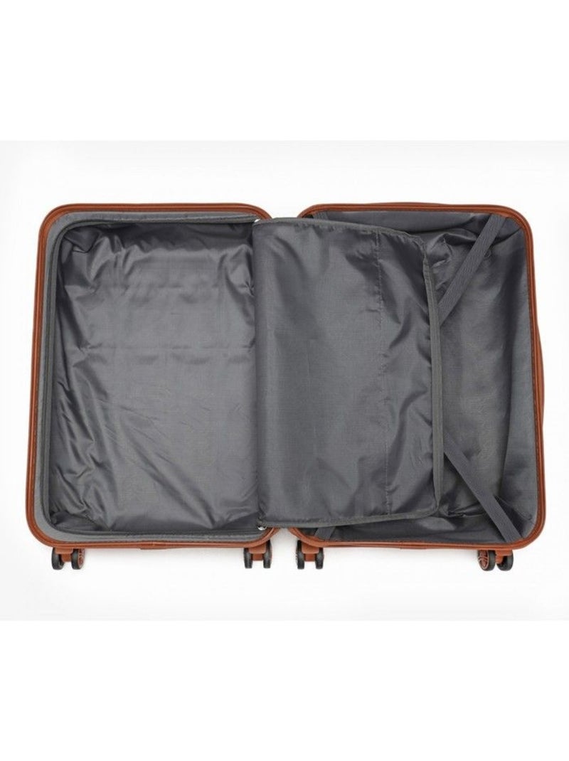 Set de 5 valises - 54x34x22 cm, abs, 4 roues, serrure tsa - kono Noir - Kiabi