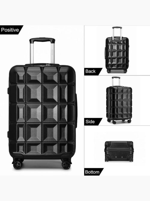 Set de 5 valises - 54x34x22 cm, rigide abs, 4 roues, serrure tsa - kono - Kiabi Set de 5 valises - 54x34x22 cm, rigide abs, 4 roues, serrure tsa - kono - Kiabi