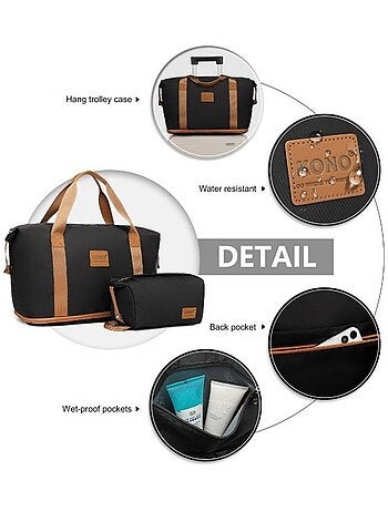 Set de 5 valises - 55/65/75 cm abs+pc 4 roulettes serrure tsa - kono
