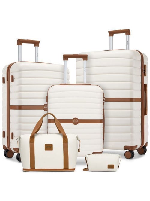 Set de 5 valises - 55/66/76 cm, 4 roues - kono - Kiabi Set de 5 valises - 55/66/76 cm, 4 roues - kono - Kiabi