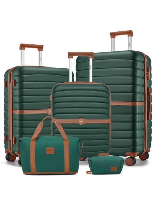 Set de 5 valises - 55/66/76 cm 4 roulettes - kono - Kiabi Set de 5 valises - 55/66/76 cm 4 roulettes - kono - Kiabi
