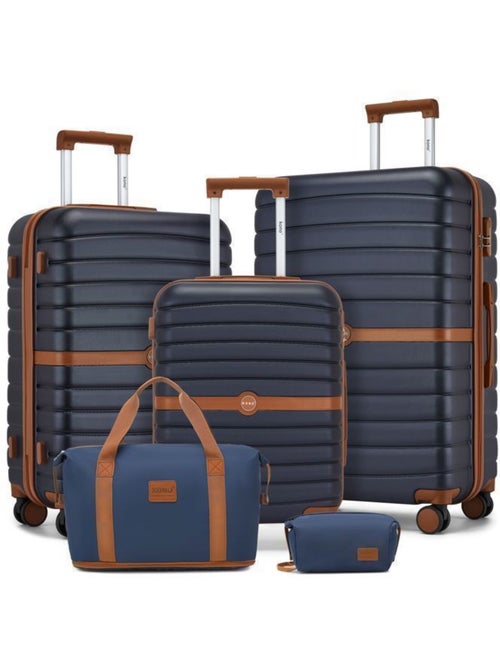 Set de 5 valises - 55/66/76 cm 4 roulettes - kono - Kiabi Set de 5 valises - 55/66/76 cm 4 roulettes - kono - Kiabi