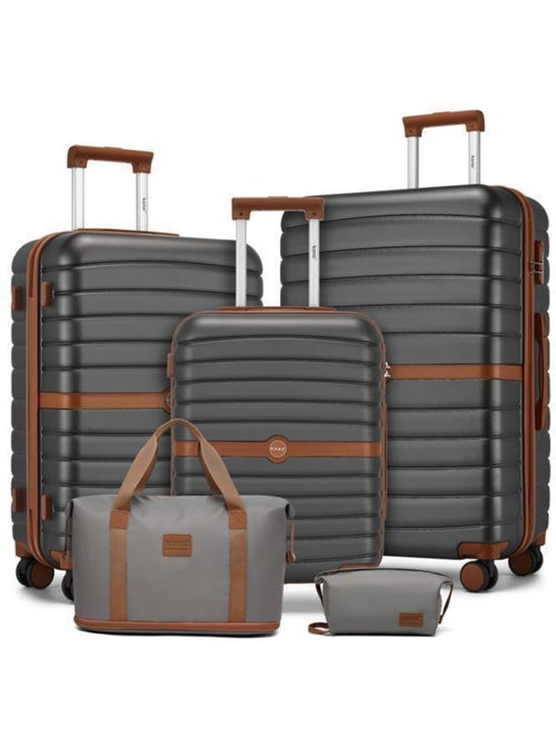 Set de 5 valises - 55/66/76 cm 4 roulettes - kono - Kiabi Set de 5 valises - 55/66/76 cm 4 roulettes - kono - Kiabi