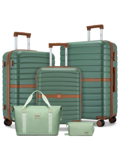Set de 5 valises - 55/66/76 cm 4 roulettes - kono - Kiabi Set de 5 valises - 55/66/76 cm 4 roulettes - kono - Kiabi
