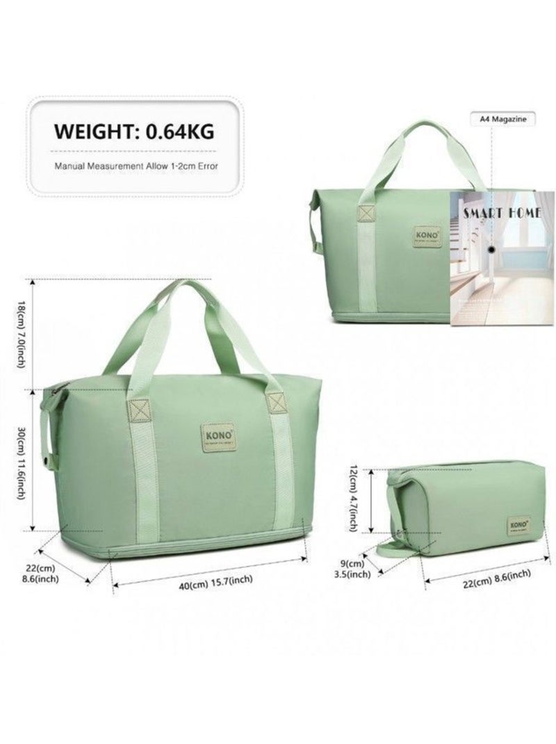 Set de 5 valises - 55/66/76 cm 4 roulettes - kono Vert - Kiabi