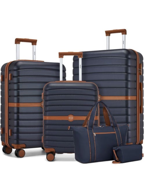 Set de 5 valises - 55/66/76 cm, abs + pc, 4 roues - kono - Kiabi Set de 5 valises - 55/66/76 cm, abs + pc, 4 roues - kono - Kiabi