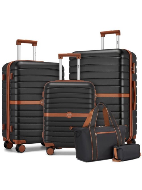 Set de 5 valises - 55/66/76 cm, abs + pc, 4 roues - kono - Kiabi Set de 5 valises - 55/66/76 cm, abs + pc, 4 roues - kono - Kiabi