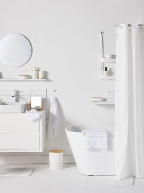 Set de 6 accessoires de salle de bain et WC avec bambou BATHROOM - Kiabi