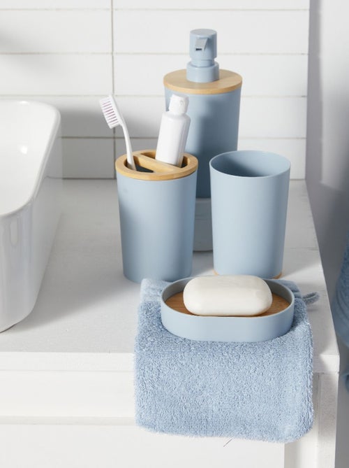 Set de 6 accessoires de salle de bain et WC avec bambou BATHROOM - Kiabi