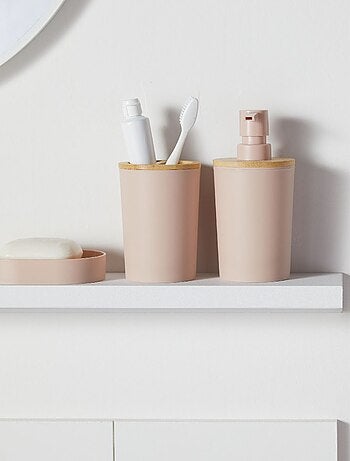 Set de 6 accessoires de salle de bain et WC avec bambou BATHROOM