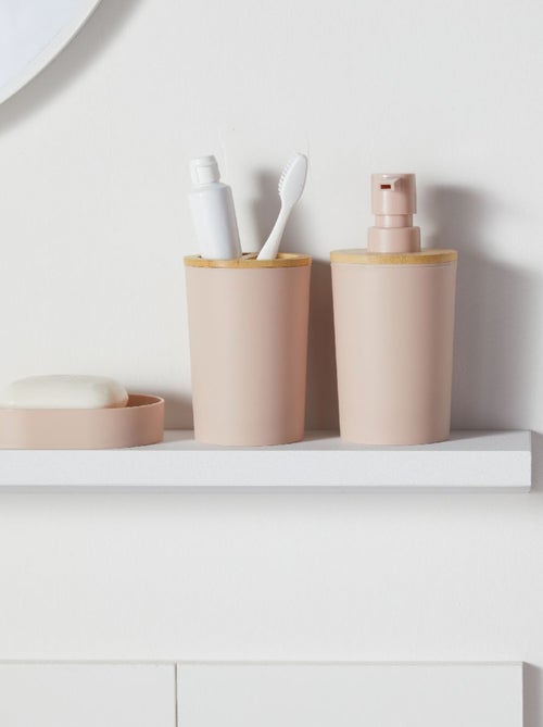 Set de 6 accessoires de salle de bain et WC avec bambou BATHROOM - Kiabi