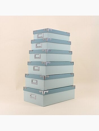 Set de 6 boites de rangement