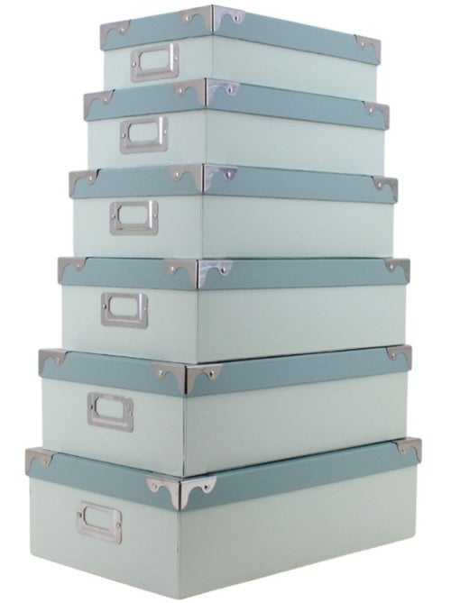 Set de 6 boites de rangement - Kiabi