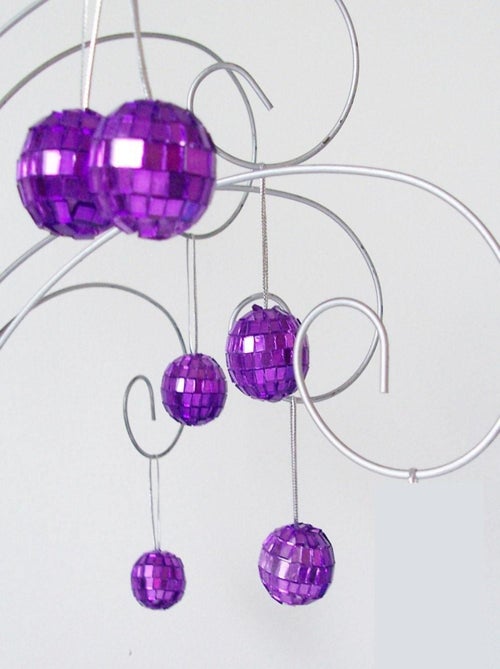 Set de 6 boules miroir rouge 6 cm - Kiabi