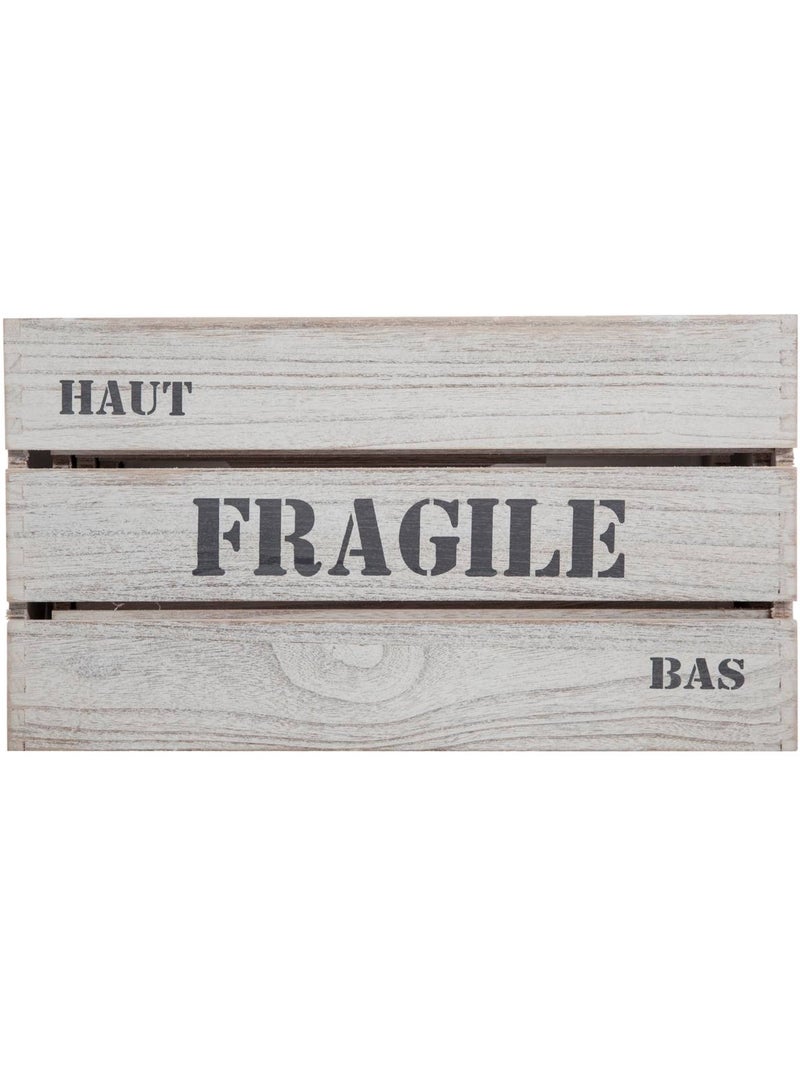 Set de 6 caisses cagettes JOUR Gris clair - Kiabi