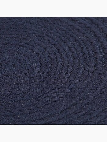 Set de 6 dessous de table en coton tressé ronds - vidaxl