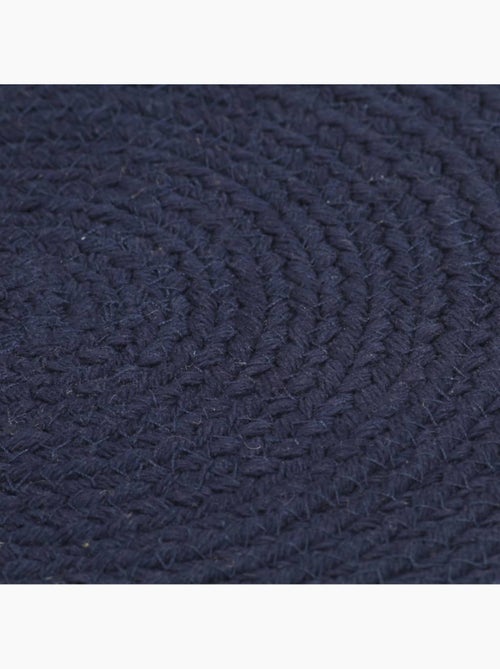 Set de 6 dessous de table en coton tressé ronds - vidaxl - Kiabi
