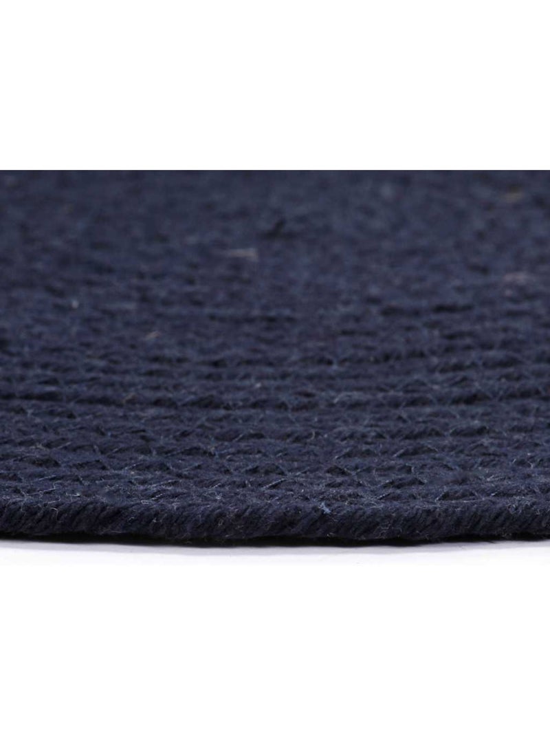 Set de 6 dessous de table en coton tressé ronds - vidaxl Bleu marine - Kiabi