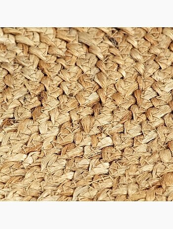 Set de 6 dessous de table en jute tressée ronds - vidaxl