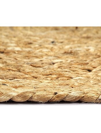 Set de 6 dessous de table en jute tressée ronds - vidaxl