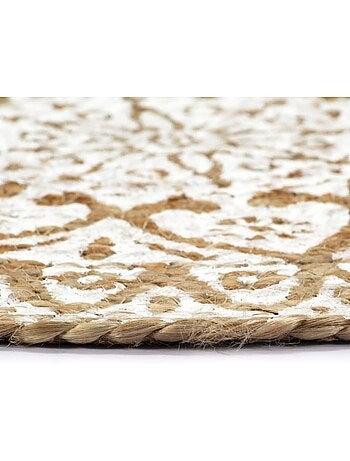 Set de 6 dessous de table ronds en jute foncé faits main - vidaxl