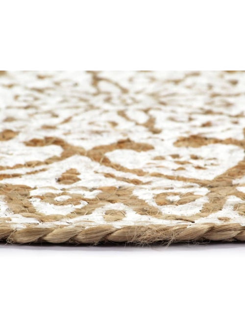 Set de 6 dessous de table ronds en jute foncé faits main - vidaxl - Kiabi