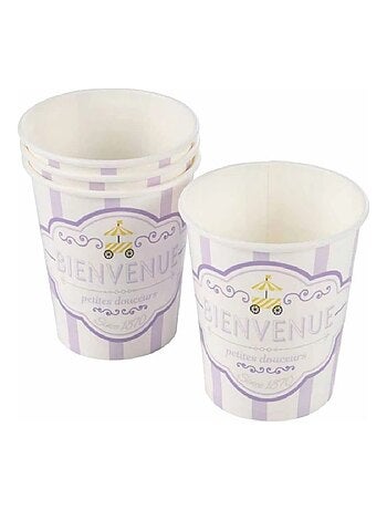 Set de 6 gobelets en papier bienvenue