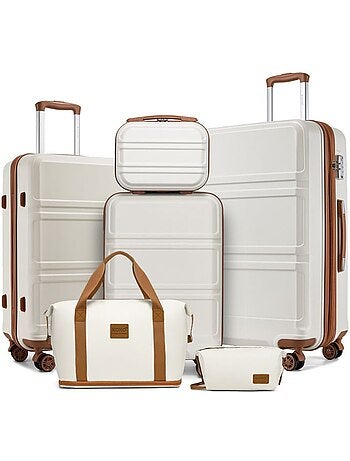 Set de 6 valises - 28/51.5/65/75 cm - kono