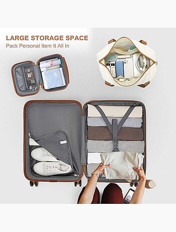 Set de 6 valises - 28/51.5/65/75 cm - kono