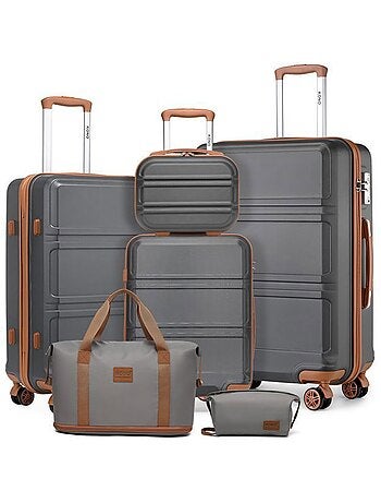 Set de 6 valises - 28/51.5/65/75 cm - kono