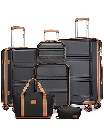 Set de 6 valises - 28/51.5/65/75 cm - kono