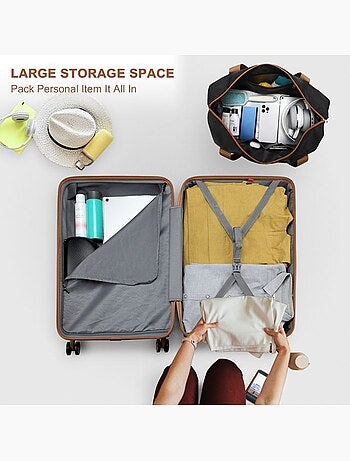 Set de 6 valises - 28/51.5/65/75 cm - kono