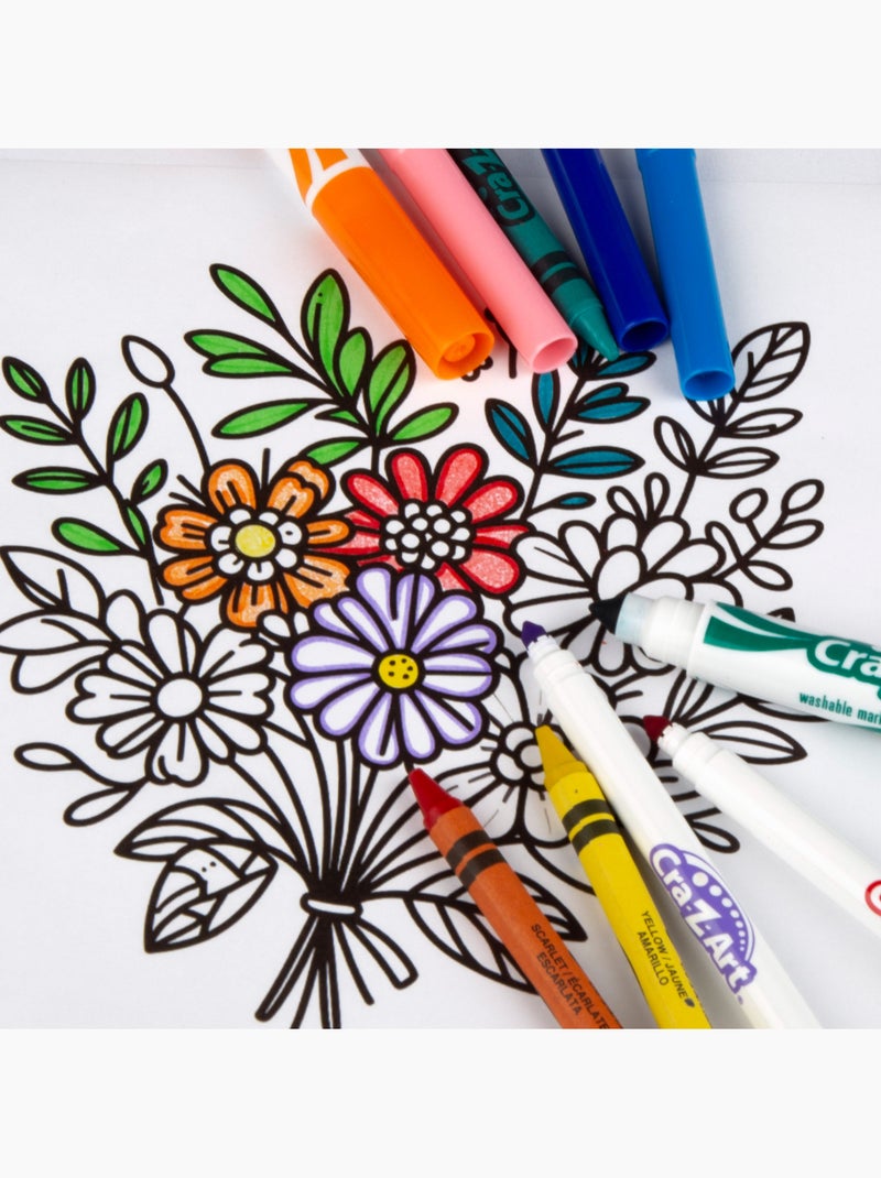 Set de 64 crayons de couleur et feutres cra-z-art N/A - Kiabi
