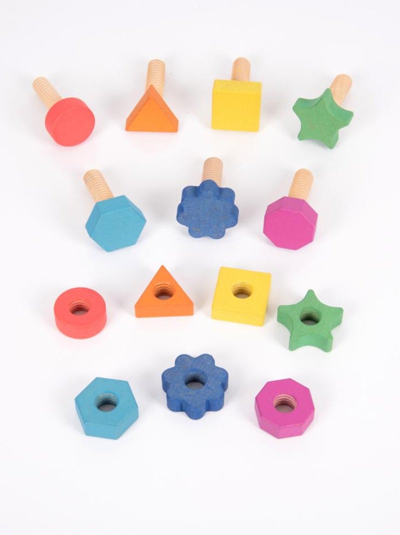 Set de 7 écrous à visser Multicolore - Kiabi