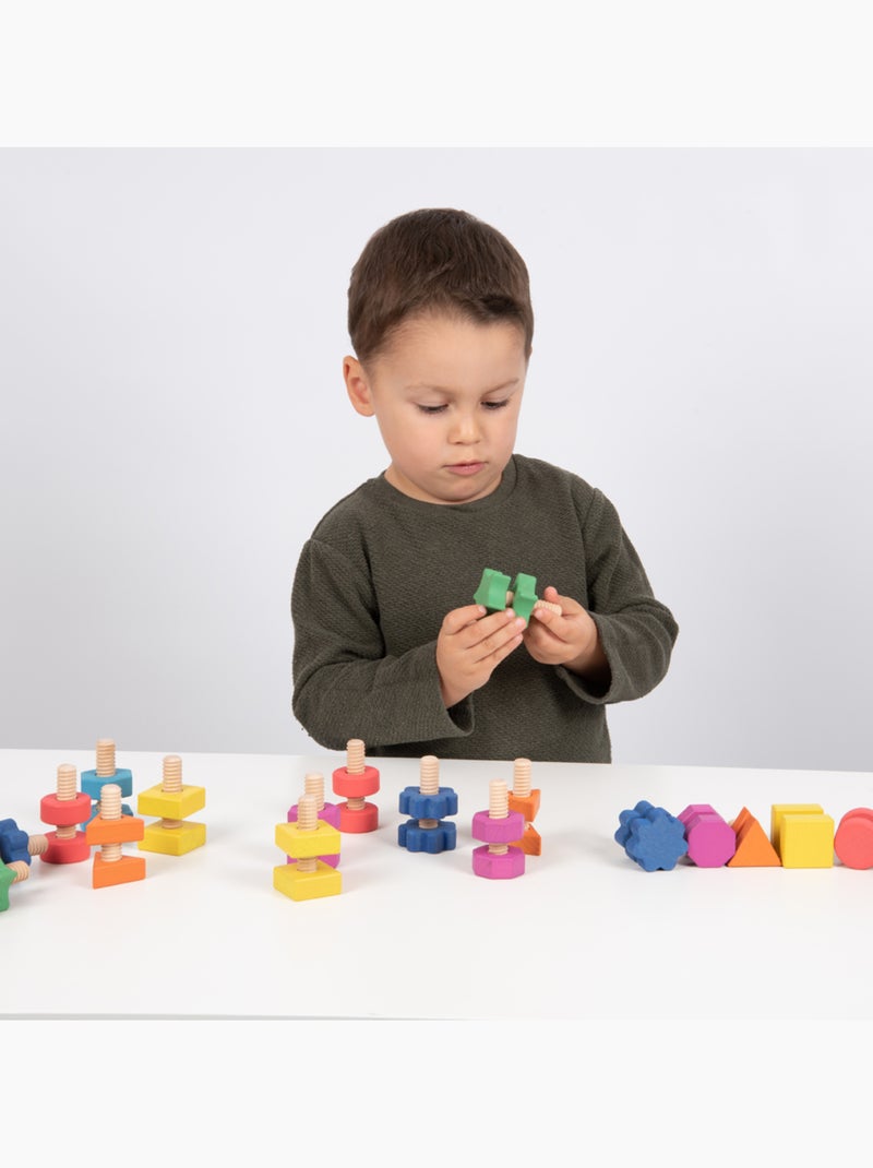 Set de 7 écrous à visser Multicolore - Kiabi