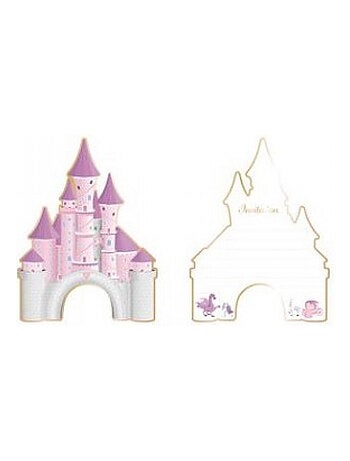 Set de 8 invitations Princesse