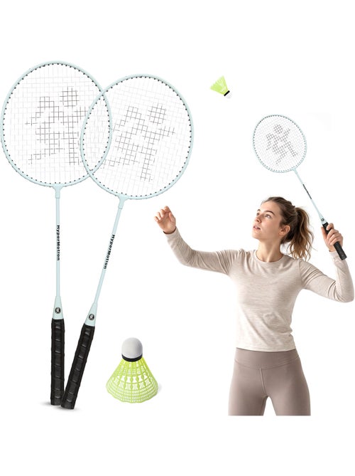 Set de badminton HyperMotion – 2 raquettes, 1 volant, couleur sauge - Kiabi Set de badminton HyperMotion – 2 raquettes, 1 volant, couleur sauge - Kiabi
