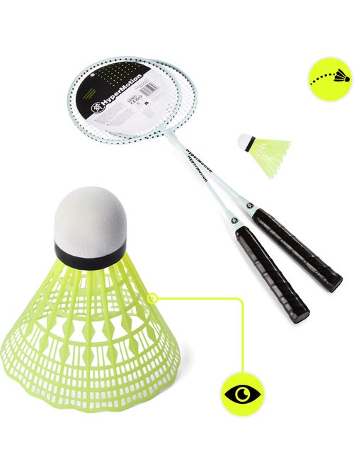 Set de badminton HyperMotion – 2 raquettes, 1 volant, couleur sauge - Kiabi Set de badminton HyperMotion – 2 raquettes, 1 volant, couleur sauge - Kiabi