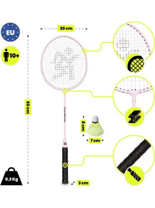 Set de badminton hypermotion – 2 raquettes, 1 volant - Kiabi