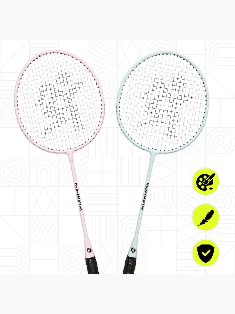 Set de badminton hypermotion – 2 raquettes, 1 volant Rose - Kiabi