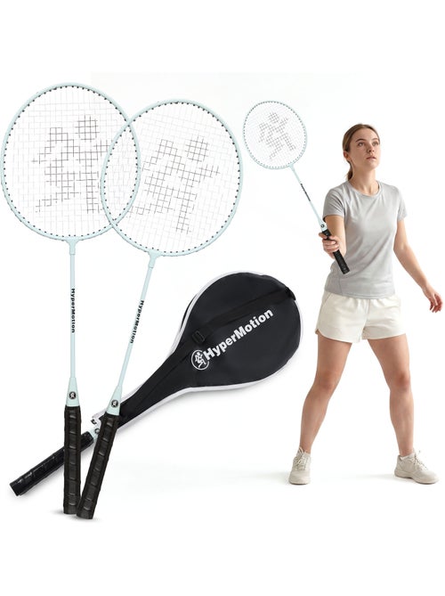 Set de badminton HyperMotion – 2 raquettes avec housse, couleur sauge - Kiabi Set de badminton HyperMotion – 2 raquettes avec housse, couleur sauge - Kiabi