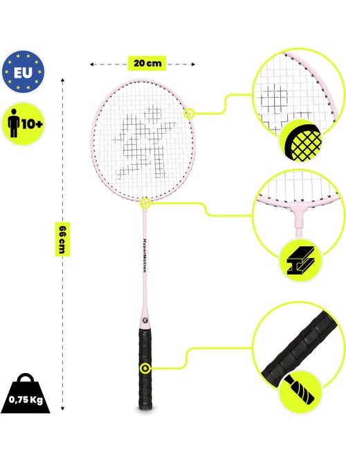 Set de badminton hypermotion – 2 raquettes avec housse - Kiabi
