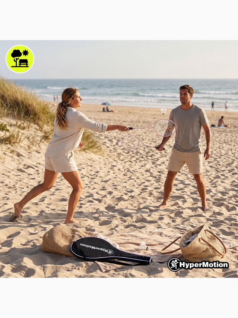 Set de badminton HyperMotion – 2 raquettes avec housse, rose Rose - Kiabi