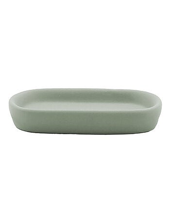 Set de bain en céramique sauge 4 pièces