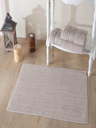 Set de bain éponge 3 pc Serviette 50x90 +70x140 cm , tapis de bain