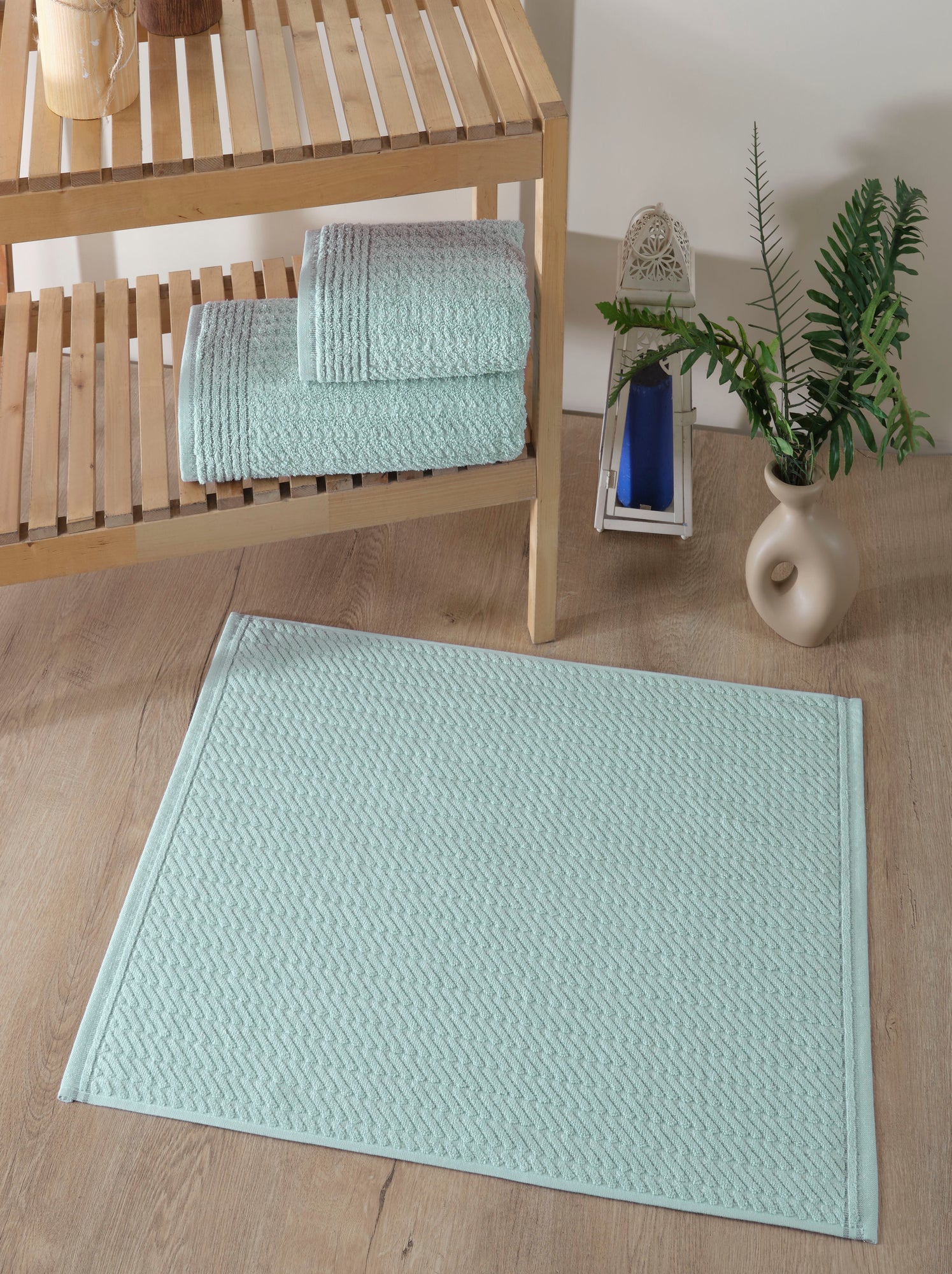 Set De 3 Serviettes De Bain Caleffi - 55x105 Cm, 100% Coton, Ultra-absorbant, Doux, Pour Salle De Bain Et Visage - 8