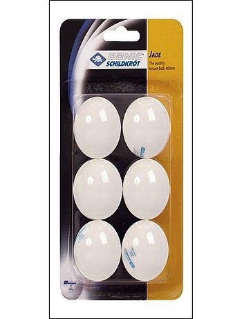Set de balles de tennis de table. Jade blanches