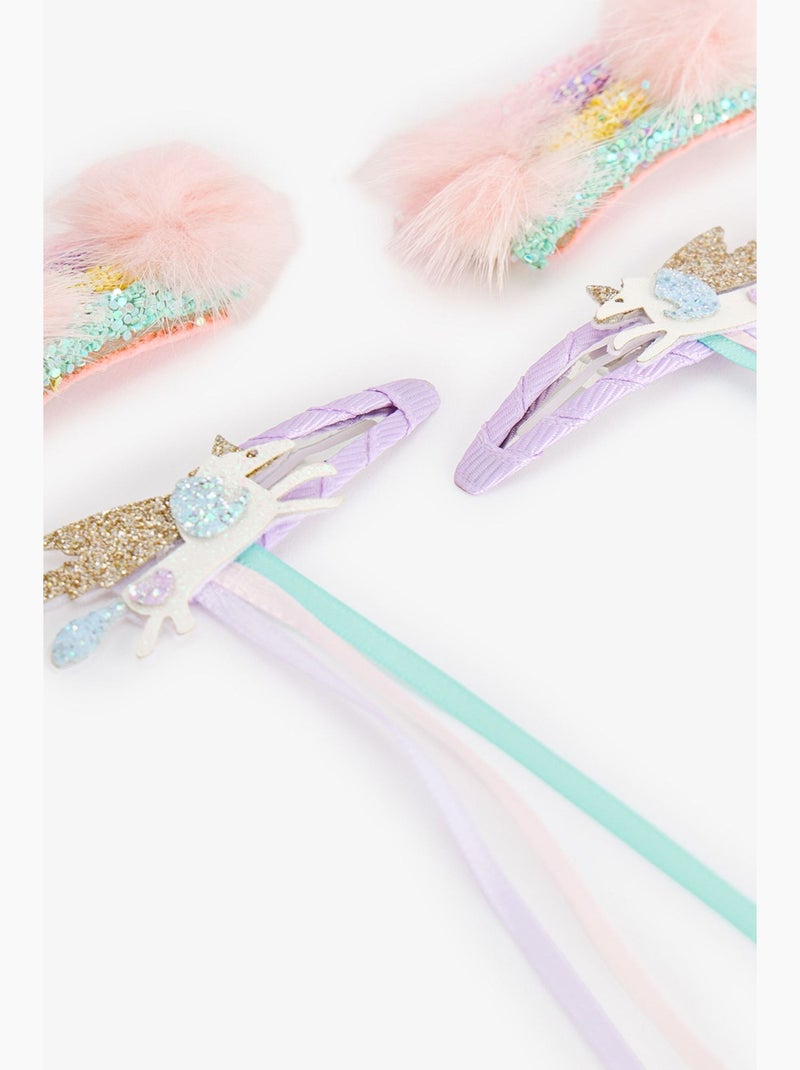 Set de barrettes rainbow pour fille penti Rose - Kiabi